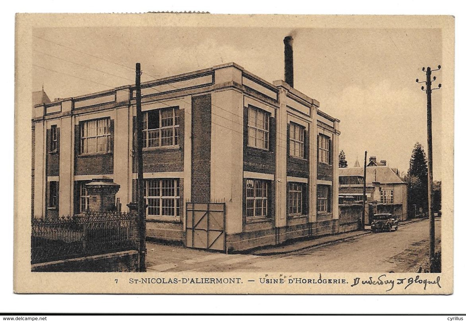 76 - SAINT-NICOLAS-D'ALIERMONT- USINE D'HORLOGERIE - Altri & Non Classificati