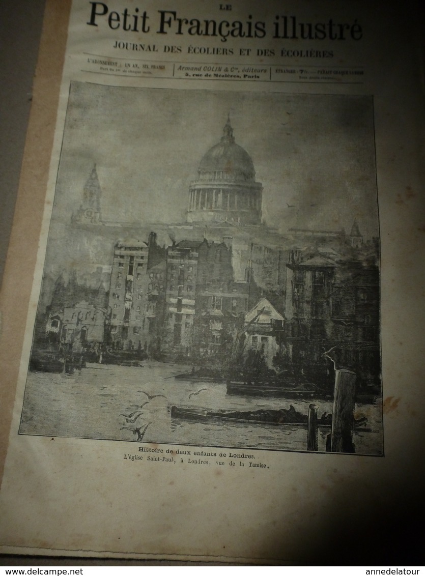 1890 Le Petit Français Illustré :London;Emmanuel-Louis Cartigny Dernier Grognard;Peintre Henri Regnault Tué à La Commune - 1850 - 1899