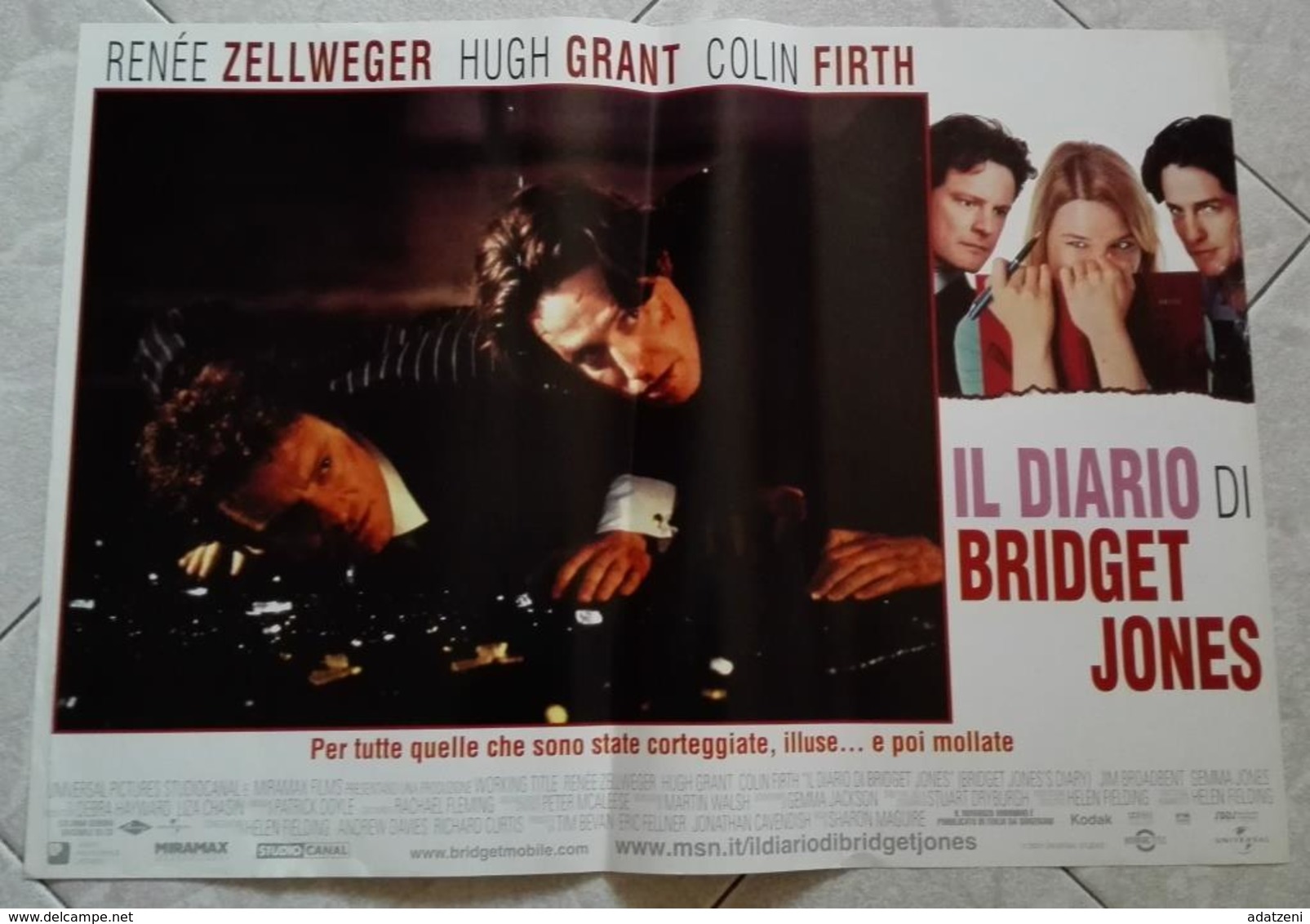 LOCANDINA FOTOBUSTA FILM IL DIARIO DI BRIDGET JONES 2001 - Affiches