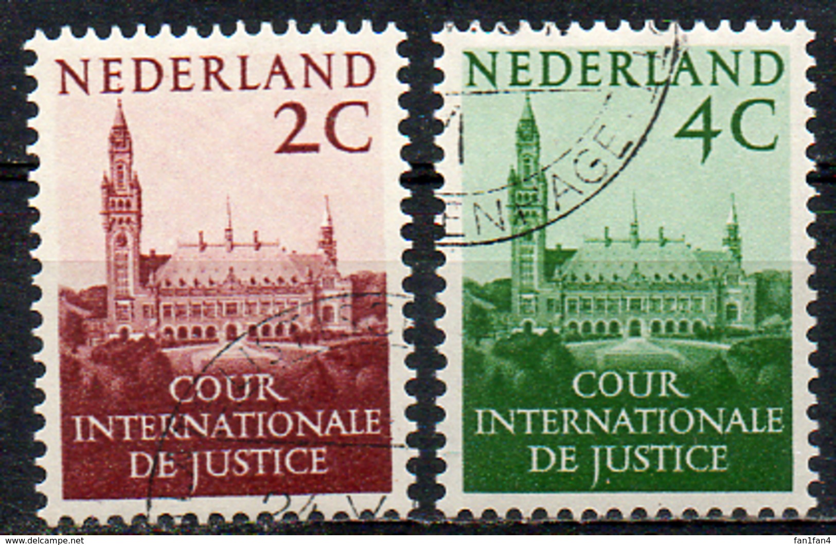 PAYS-BAS - (Royaume) - 1951-58 - Service - N° 26 à 39 - (Palais De La Paix à La Haye Et Reine Juliana) - Service