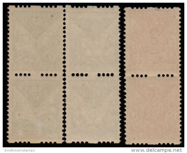 Nederland 1925 Kinderzegels Roltandingparen NVPH R71/73 Postfris Mi 164-166 Vertical Pairs MNH - Unused Stamps