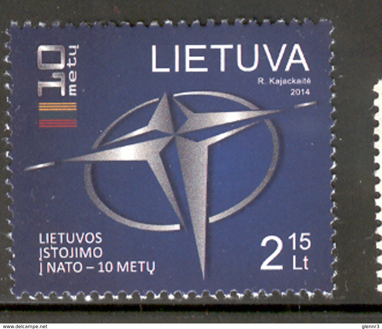 LITHUANIA 2014 NATO Scott Nr(s). 1021 MNH - Litauen