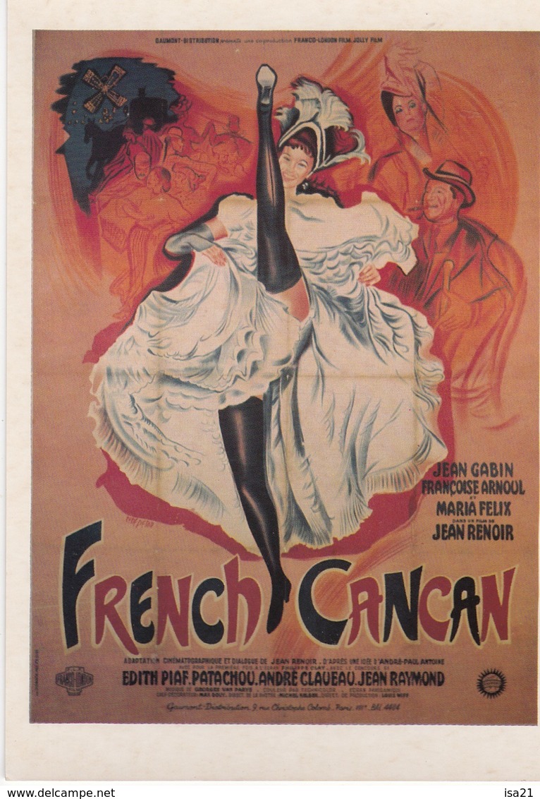 CPM "GAUMONT Présente" FRENCH CANCAN 1955 De Jean Renoir Ed Ramsay - Affiches Sur Carte