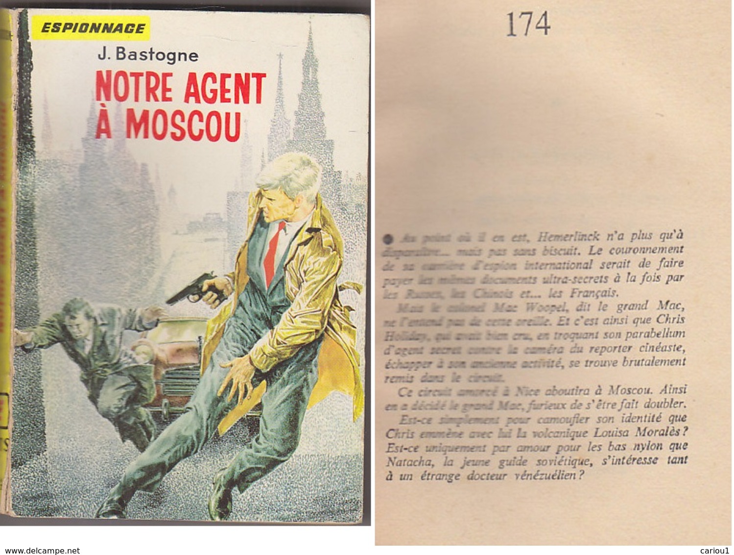 C1   Jacques BASTOGNE Notre Agent A Moscou 1960 EPUISE Benvenuti LA CHOUETTE - Ditis - La Chouette