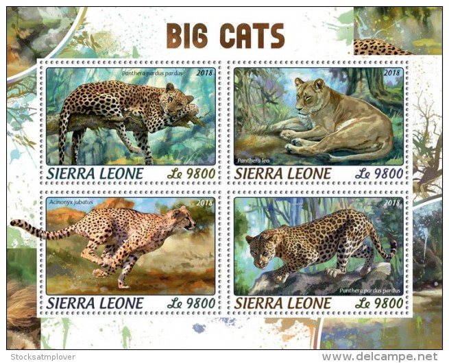 Sierra Leone 2018   Big Cats  S201806 - Sierra Leone (1961-...)