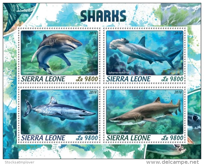 Sierra Leone 2018    Sharks S201806 - Sierra Leone (1961-...)