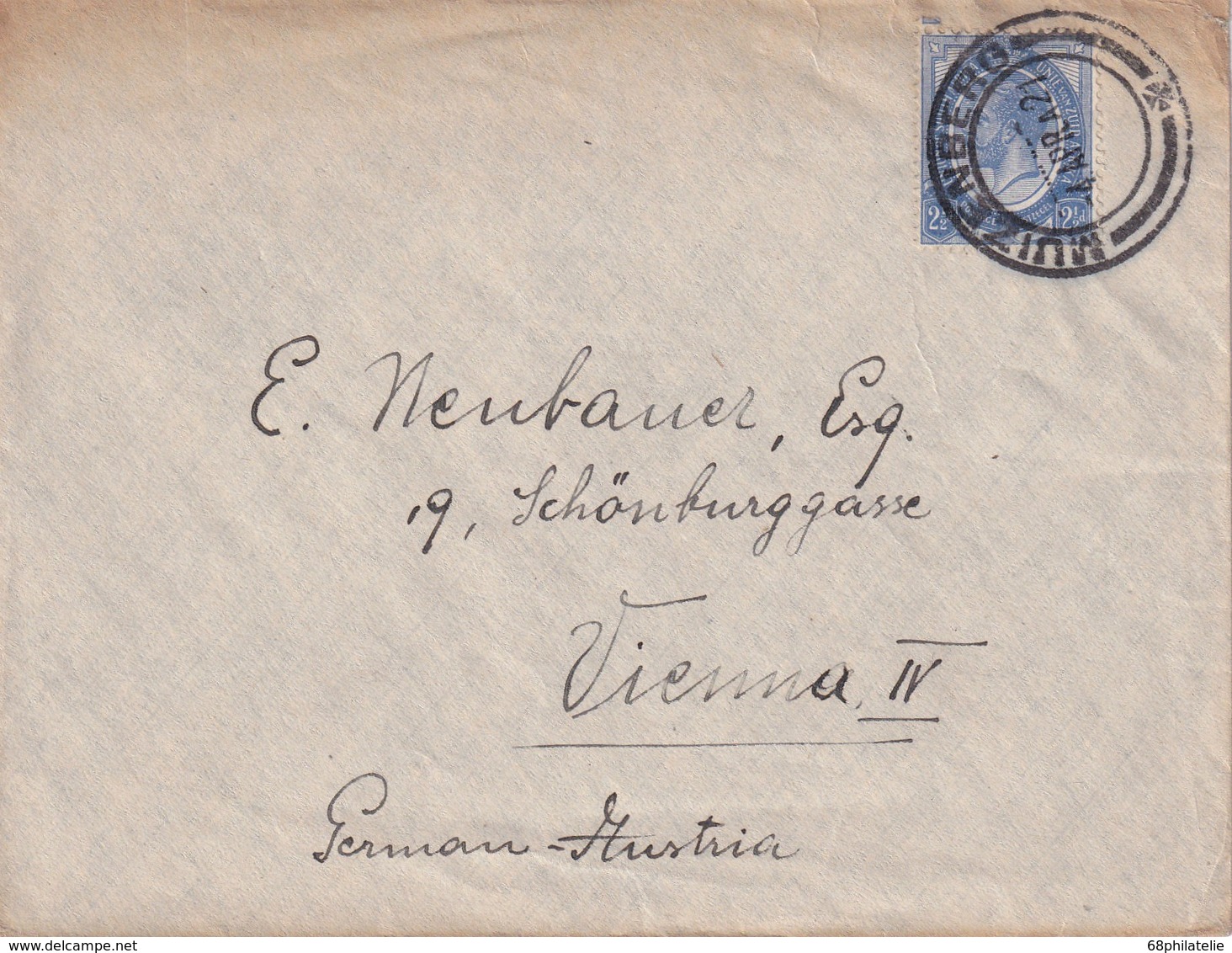 UNION SUD-AFRICAINE 1921 LETTRE DE MUIZENBERG POUR VIENNE - Covers & Documents