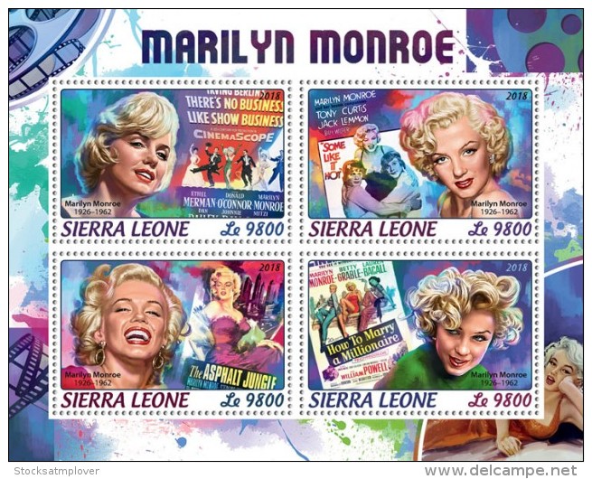 Sierra Leone 2018    Marilyn Monroe S201806 - Sierra Leone (1961-...)