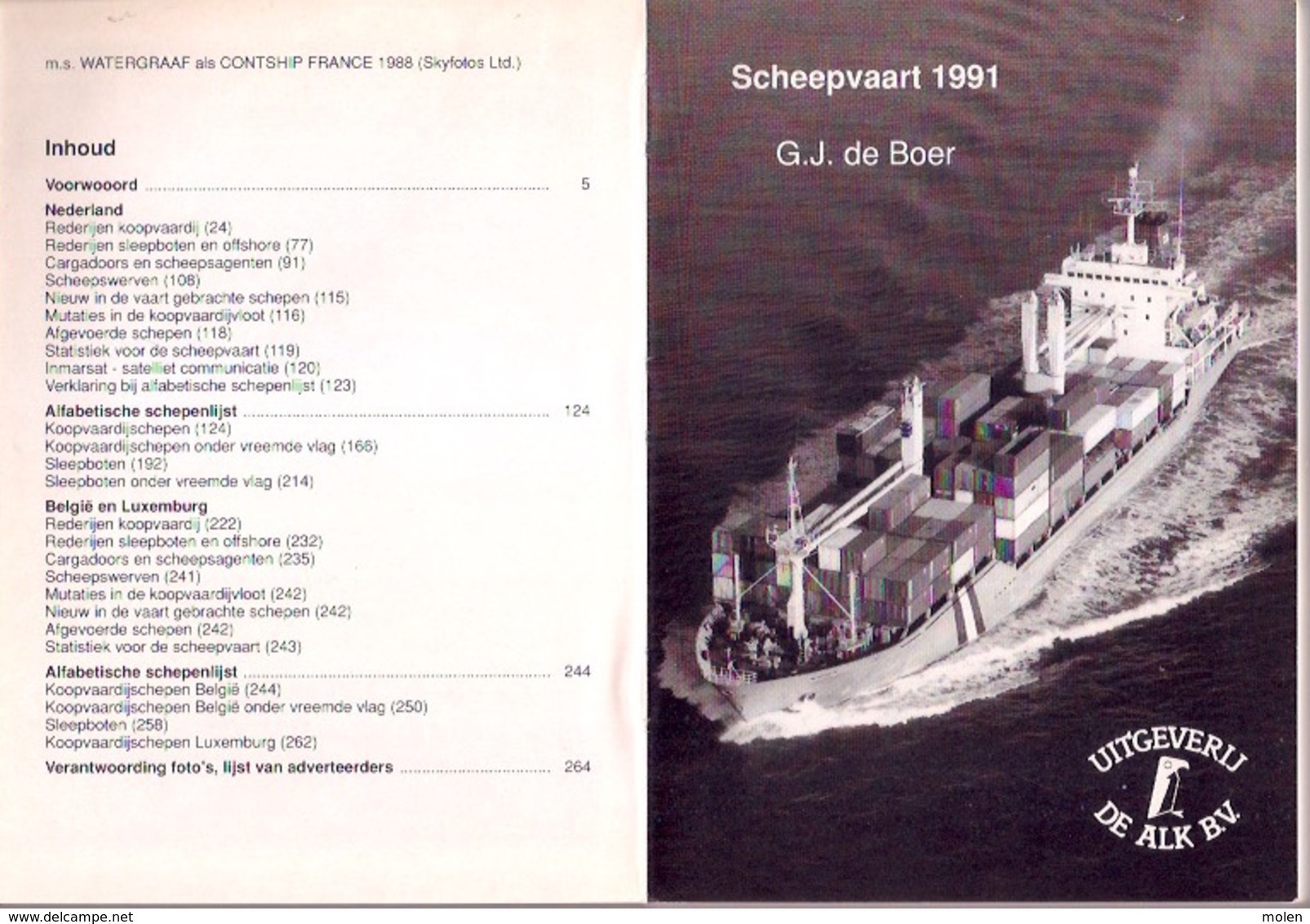 SCHEEPVAART 91 263blz ©1991 G.J.DE BOER Schip Sleepboot Koopvaardij Rederij Scheepswerf Boot Koopvaardijschip Z131 - Other & Unclassified