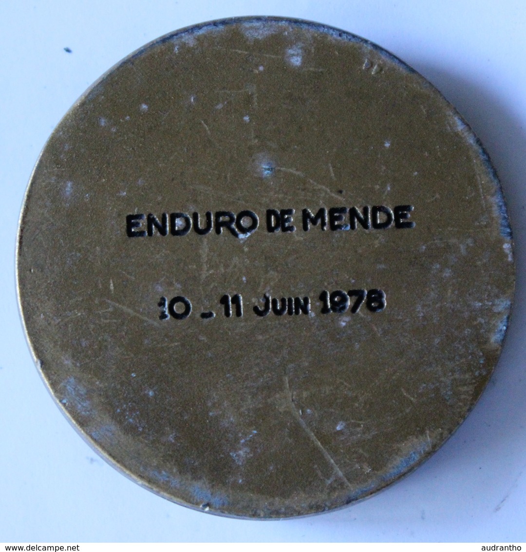 Grande Médaille Récompense Enduro Moto Mende 1978 - Motos
