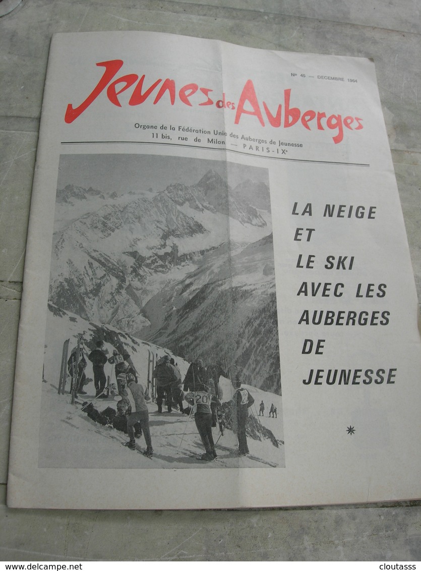 JEUNES DES AUBERGES) Auberges De Jeunesse -photos- Ski - J O Innsbruck -activités Décembre 1064 33 Pages - Otros & Sin Clasificación