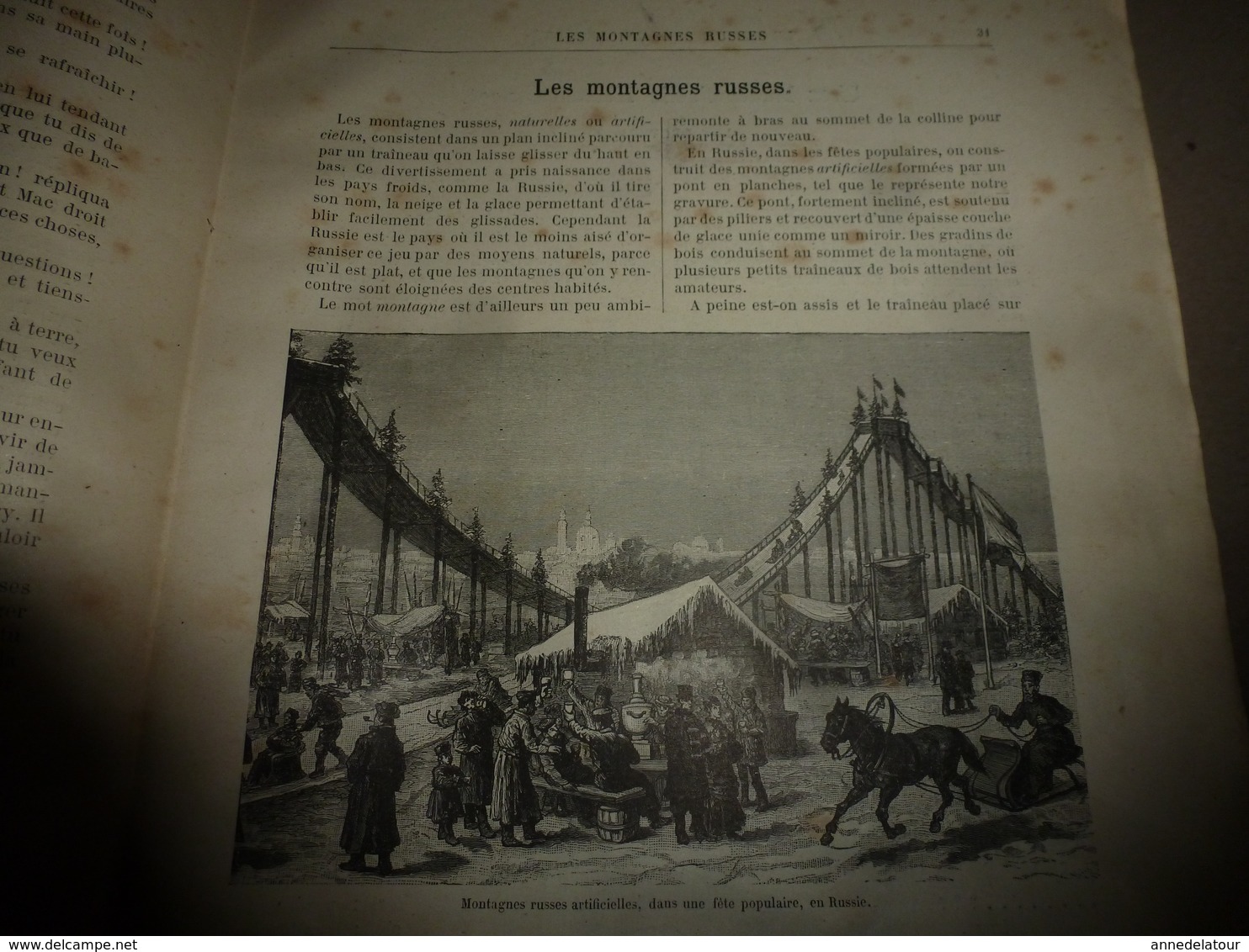 1890 Le Petit Français Illustré :Les Montagnes Russes Artificielles;Comment Faire Des FAUSSES FOURRURES Comme Des Vraies - 1850 - 1899