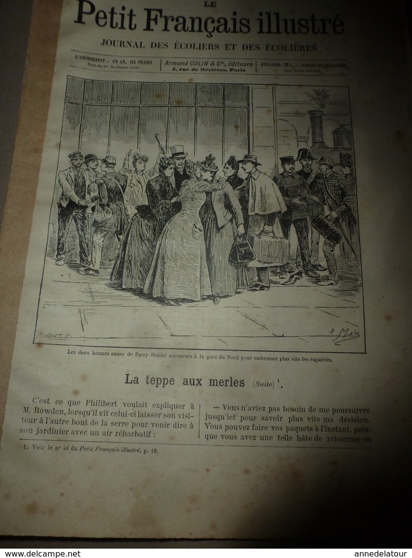 1890 Le Petit Français Illustré :Les Montagnes Russes Artificielles;Comment Faire Des FAUSSES FOURRURES Comme Des Vraies - 1850 - 1899