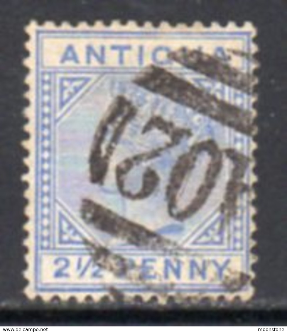 Antigua QV 1884-7 2½d Ultramarine, Wmk. Crown CA, Perf, 14, Used, SG 27 - 1858-1960 Crown Colony