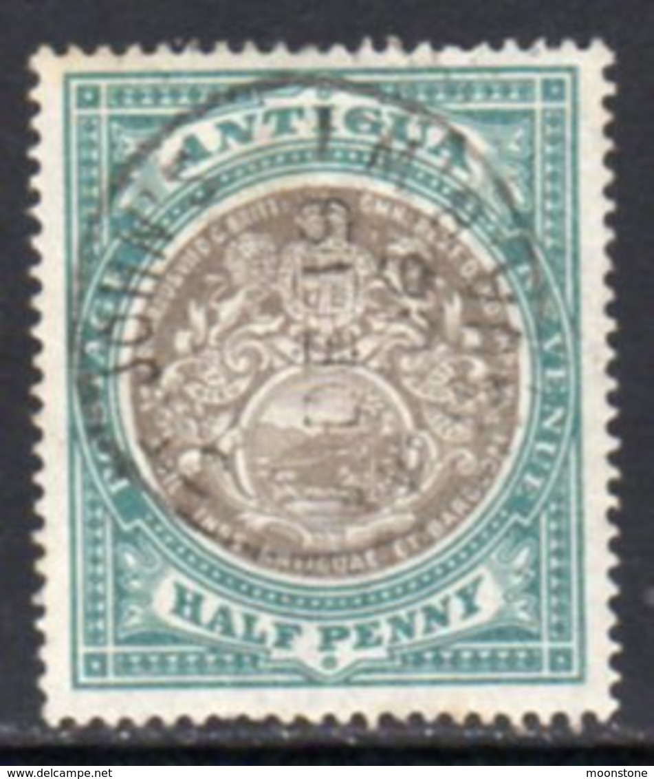 Antigua 1903-7 ½d Grey-black & Green, Wmk. Crown CC, Perf, 14, Used, SG 31 - 1858-1960 Crown Colony