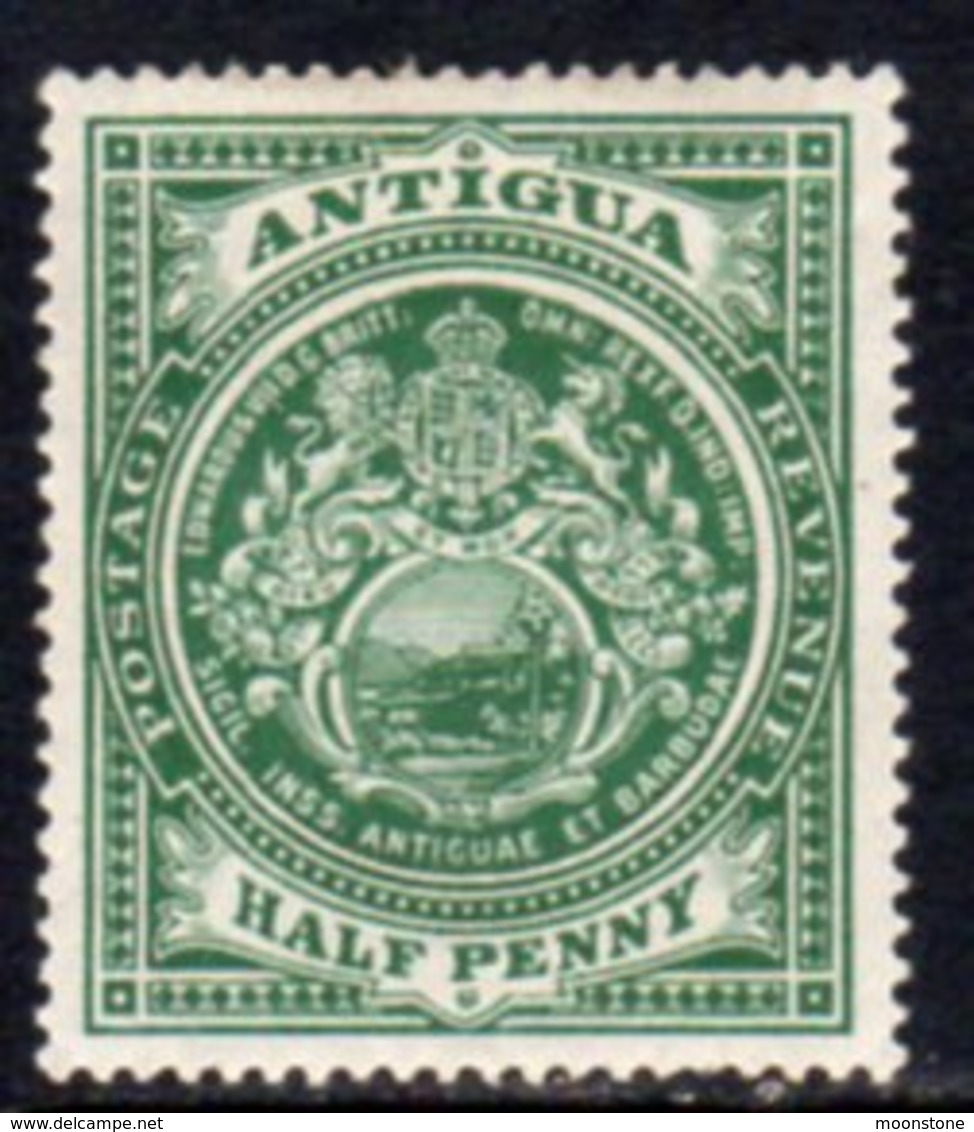 Antigua 1908-17 ½d Green, Wmk. Mult. Crown CA, Perf, 14, Hinged Mint, SG 41 - 1858-1960 Crown Colony
