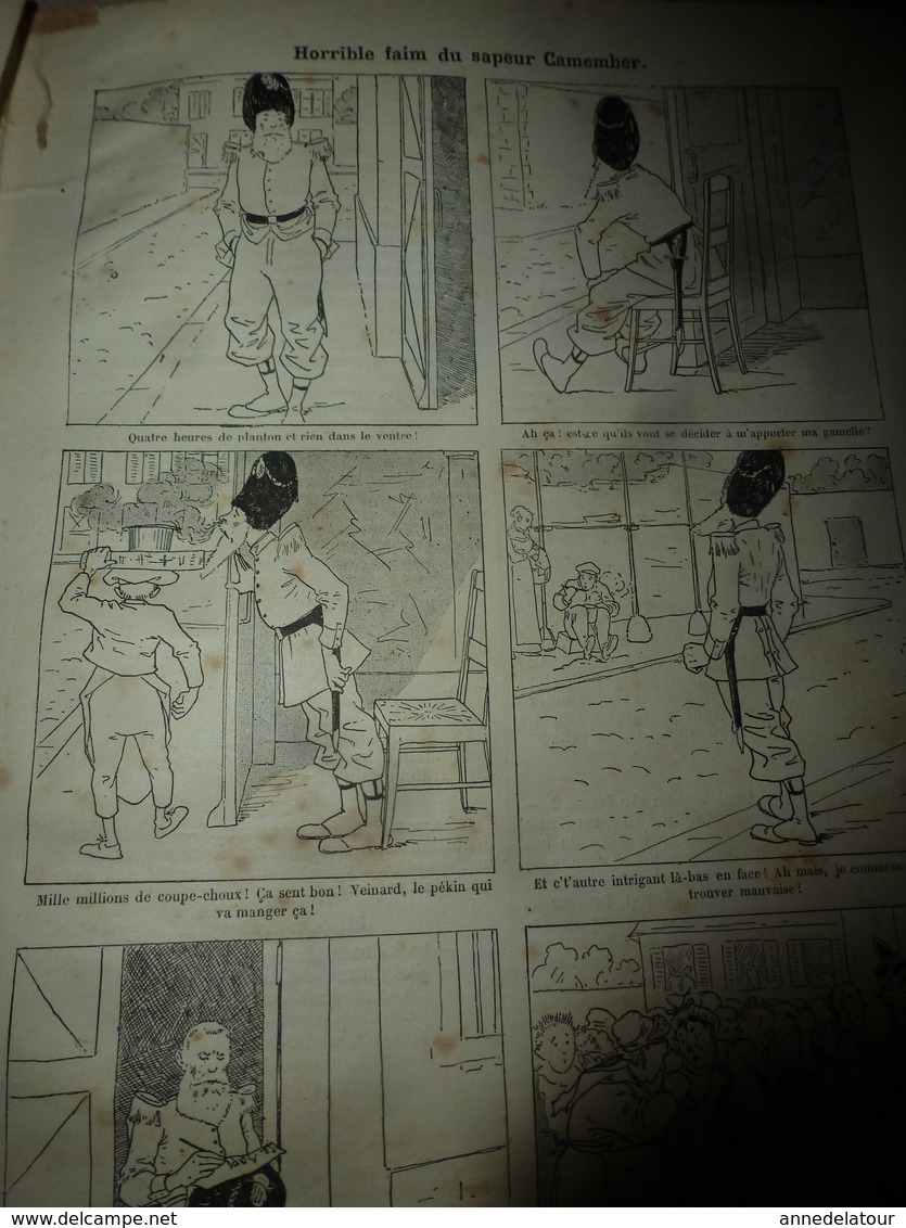 1890 Le Petit Français illustré:Comment on construit un bateau en bois; Le fouet en punition dans les écoles;etc