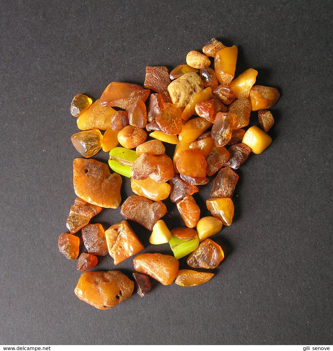 1960s Vintage Lithuanian Natural Amber Souvenir