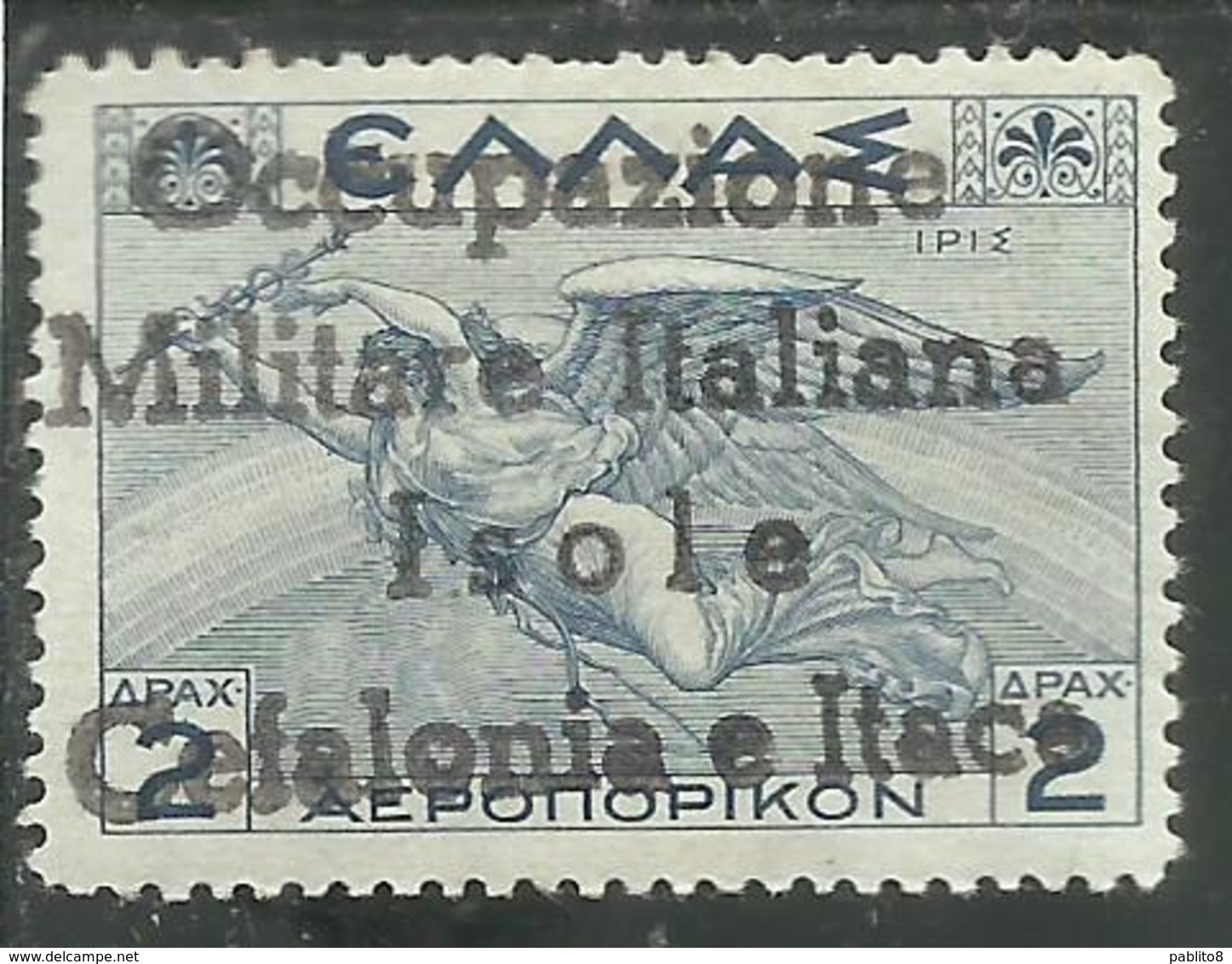 ITACA 1941 CEFALONIA MITOLOGICA  2 DRACME DRX MLH FIRMATO SIGNED - Cefalonia & Itaca