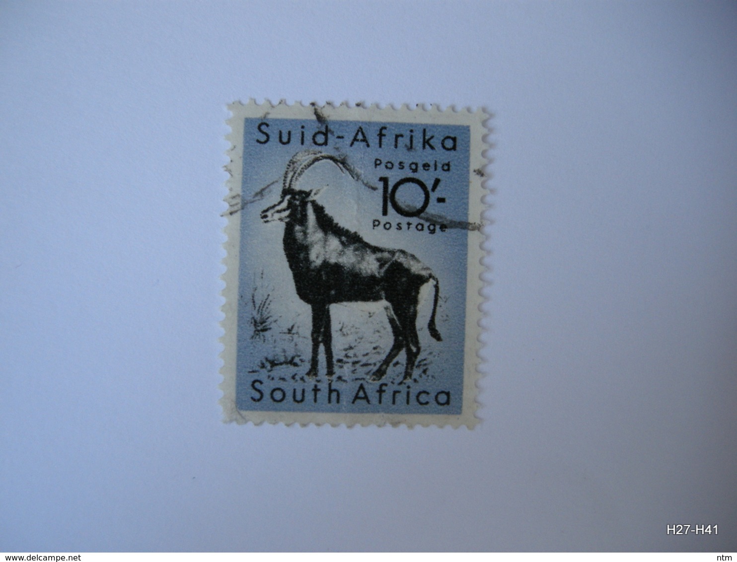 SOUTH AFRICA 1954. Sable Antelope. 10S. SG 164. Used. - Yemen