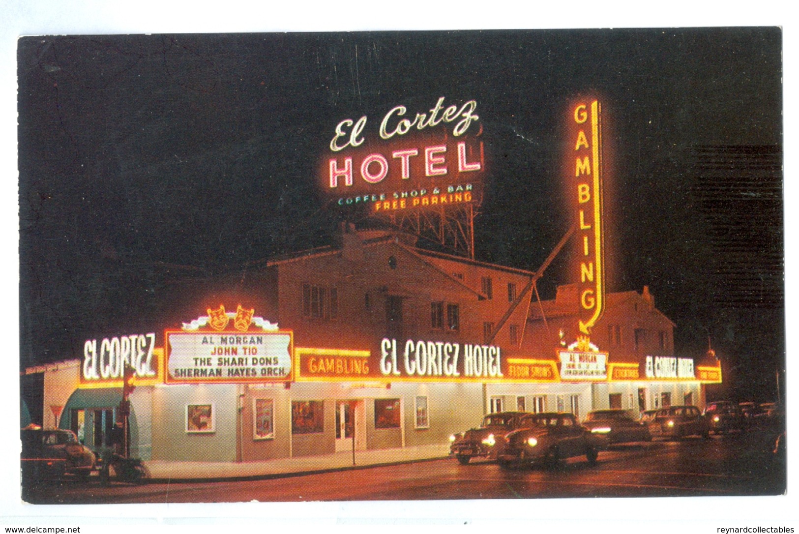 Vintage, USA, Las Vegas, El Cortez Hotel. Printed Pc, Unused. - Hotels & Restaurants