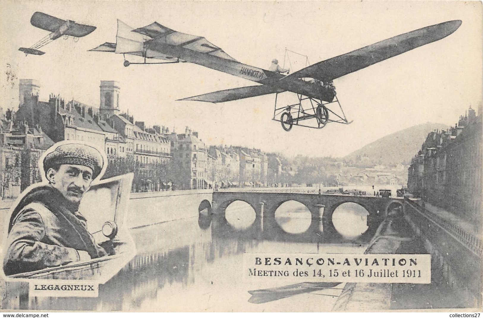 25-BESANCON- AVIATION- LAGAGNEUX- MEETING DES 14/15/16/JUILLET 1911 - Besancon