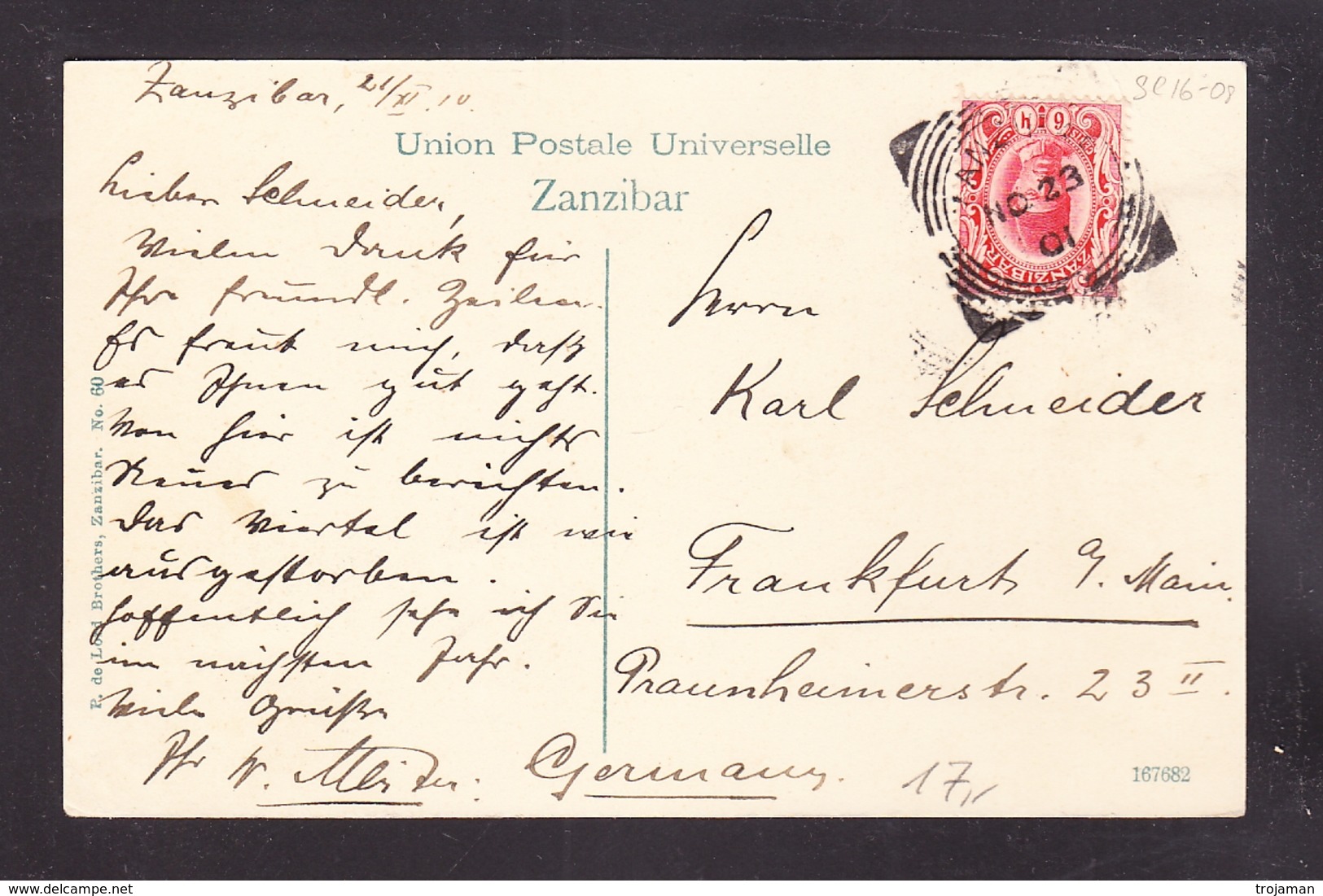 EXTRA-18-07-06 OPEN LETTER FROM ZANZIBAR TO GERMANY. - Zanzibar (...-1963)