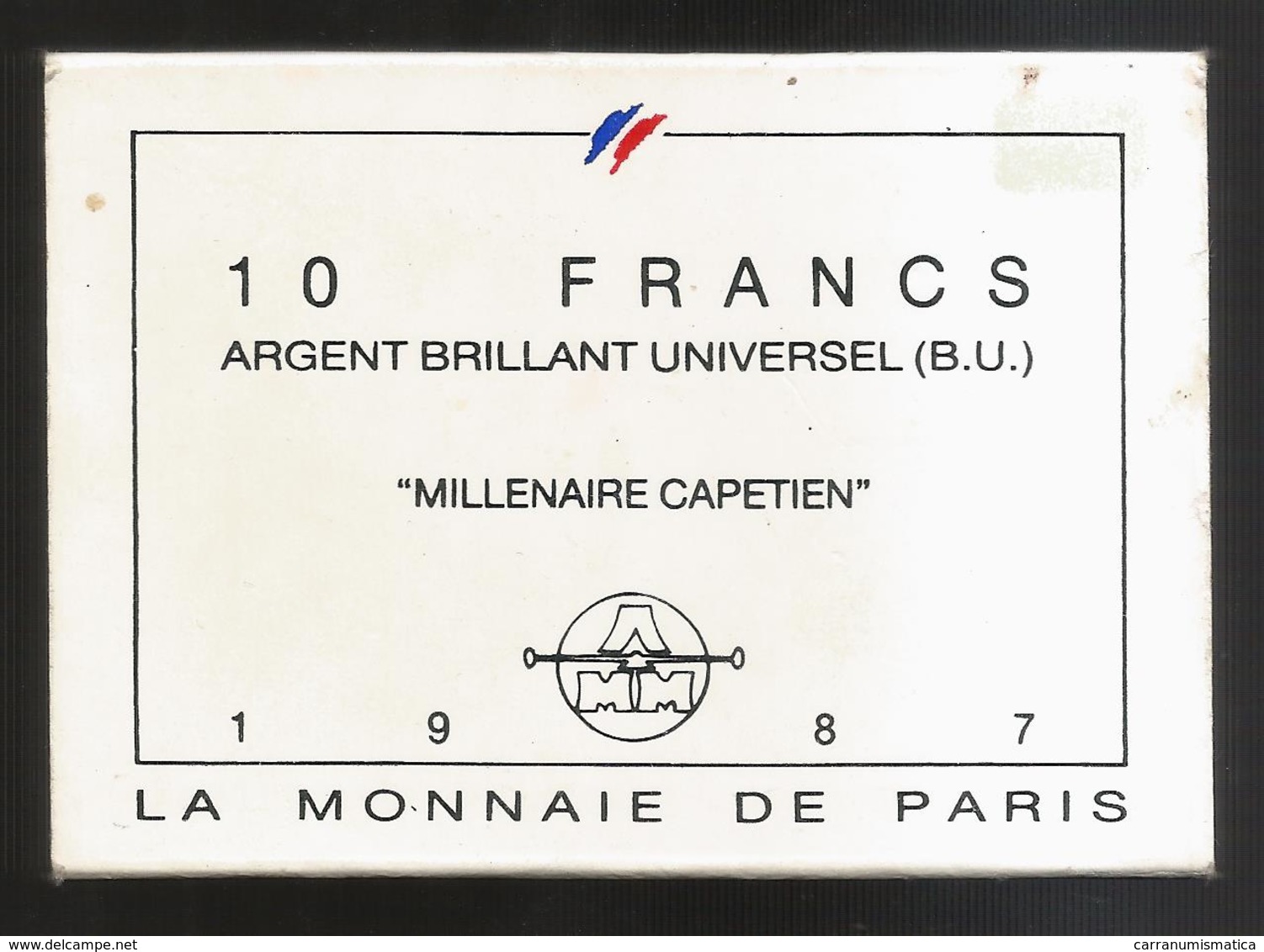 FRANCE - 10 Francs Argent BU ( 1987 ) Millénaire CAPETIEN + Boite - Autres & Non Classés