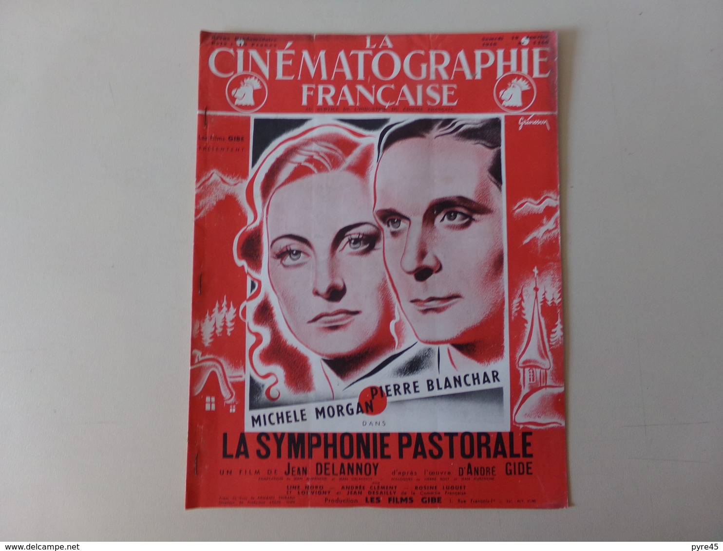 Magazine " La Cinématographie Française " N° 1140 Janvier 1946 " La Symphonie Pastorale " - Revistas