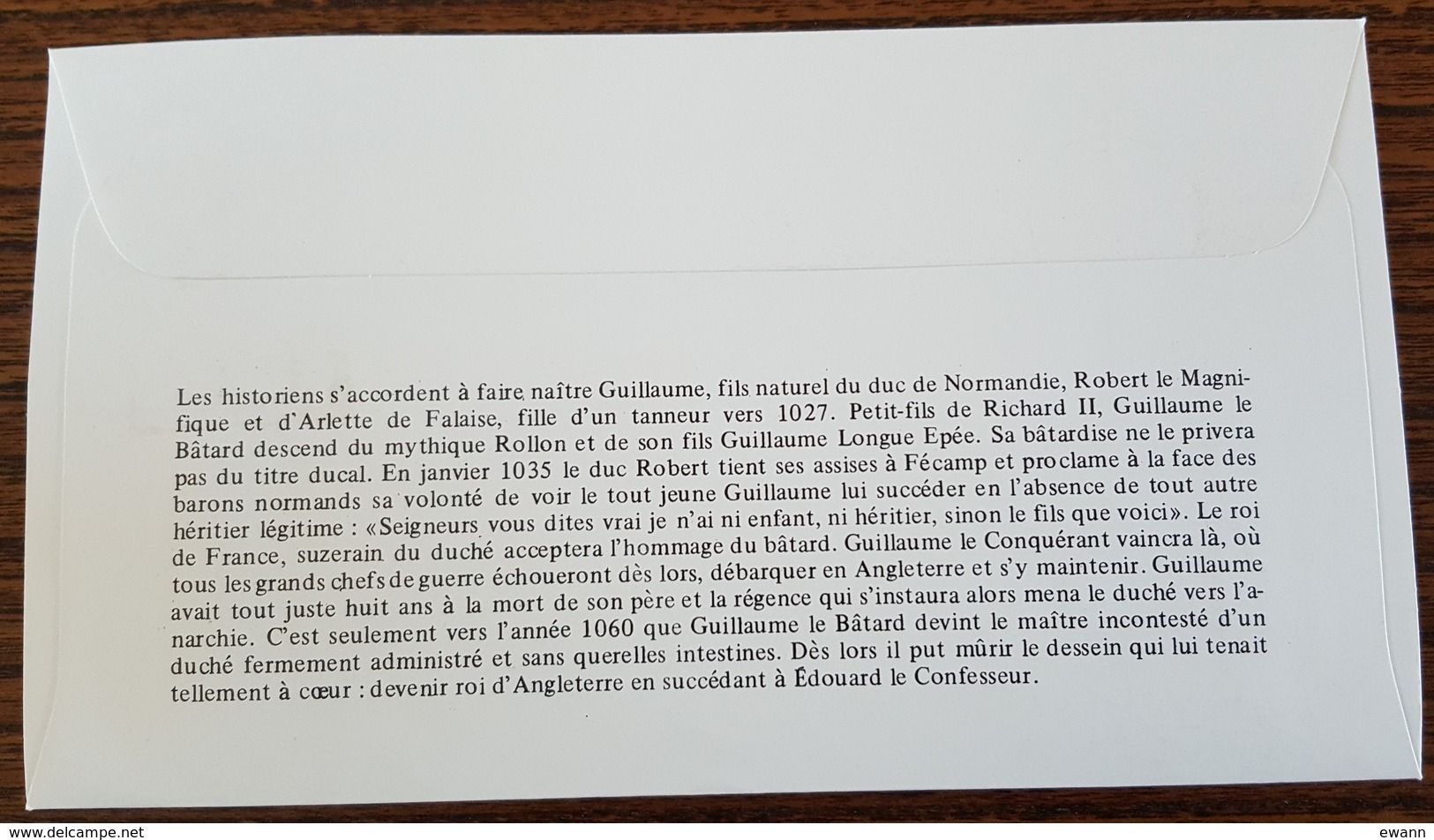 FDC 1987 - YT N°2492 - GUILLAUME LE CONQUERANT - CAEN - 1980-1989