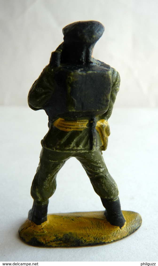 Figurine Guilbert ARMEE MODERNE SOLDAT PARACHUTISTE RADIO 60's Pas Starlux Clairet Cyrnos, - Army