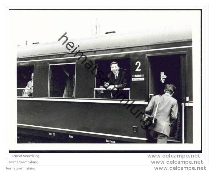 Am Bahnhof Schwebda 1969 - Foto 7,5cm X 10,5cm - Trains