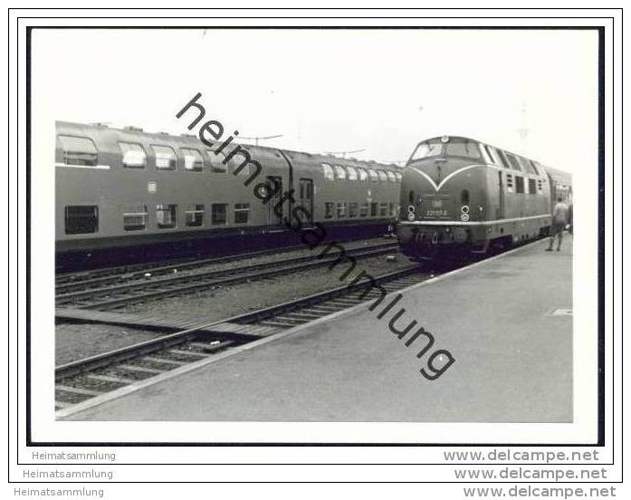 221 117-5 Lokomotive In Puttgarden 1969 - Foto 7,5cm X 10,5cm - Treni