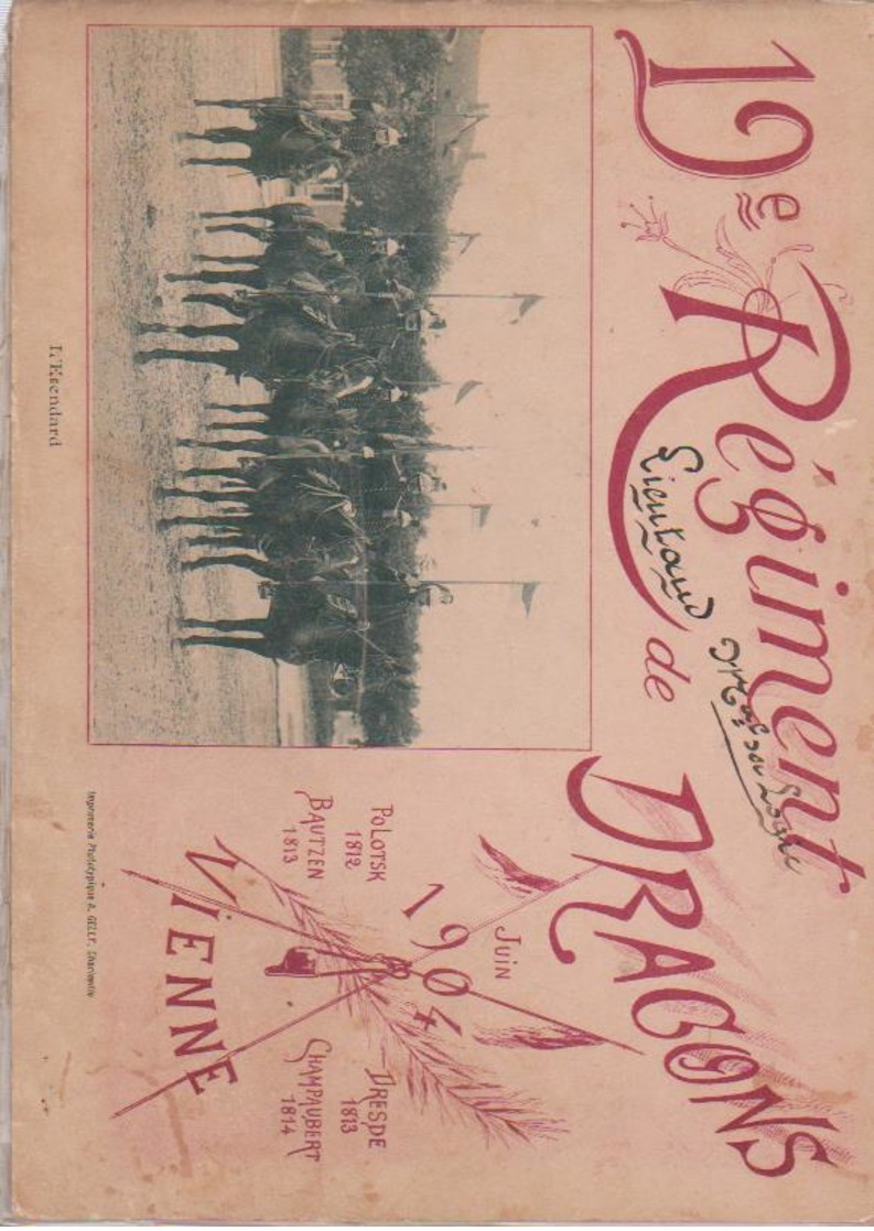 19ème REGIMENT DE DRAGONS JUIN 1904 - Other & Unclassified