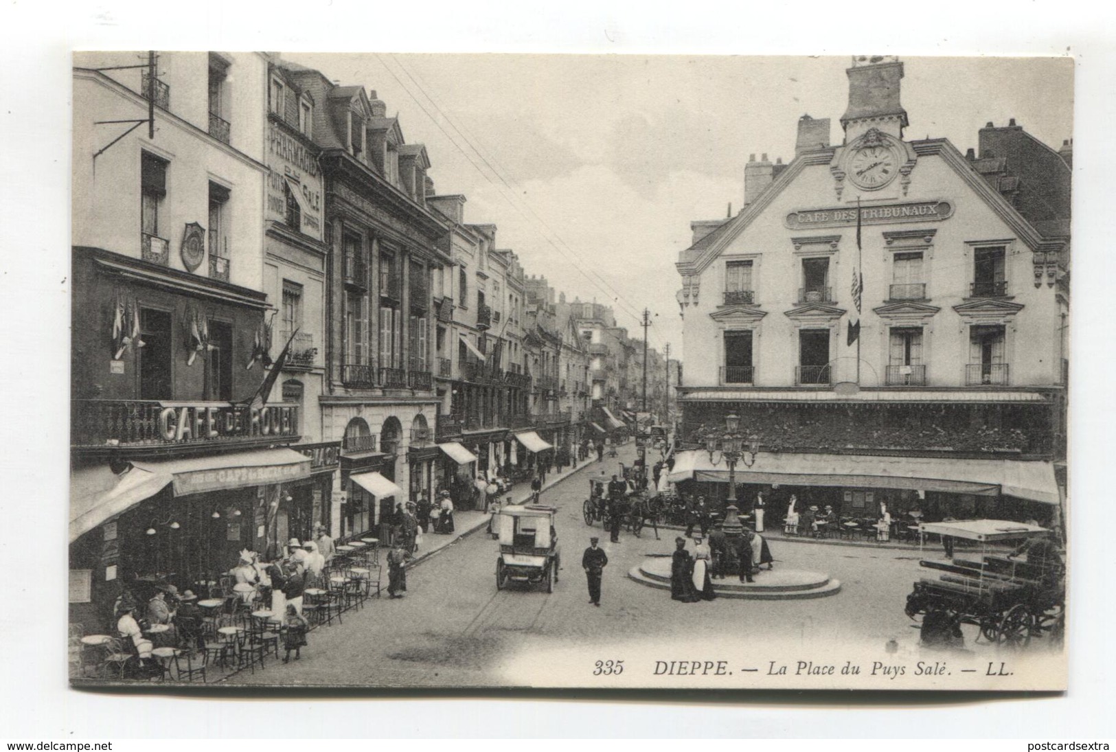 Dieppe (76) - La Place Du Puys Salé, Café De Rouen - Dieppe