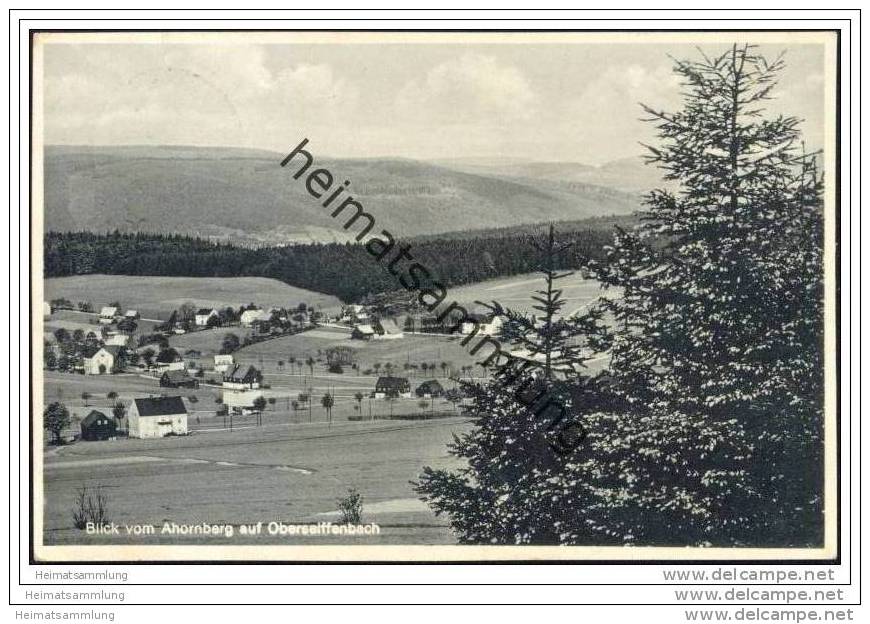 Blick Vom Ahornberg Auf Oberseiffenbach - Foto-AK - Seiffen