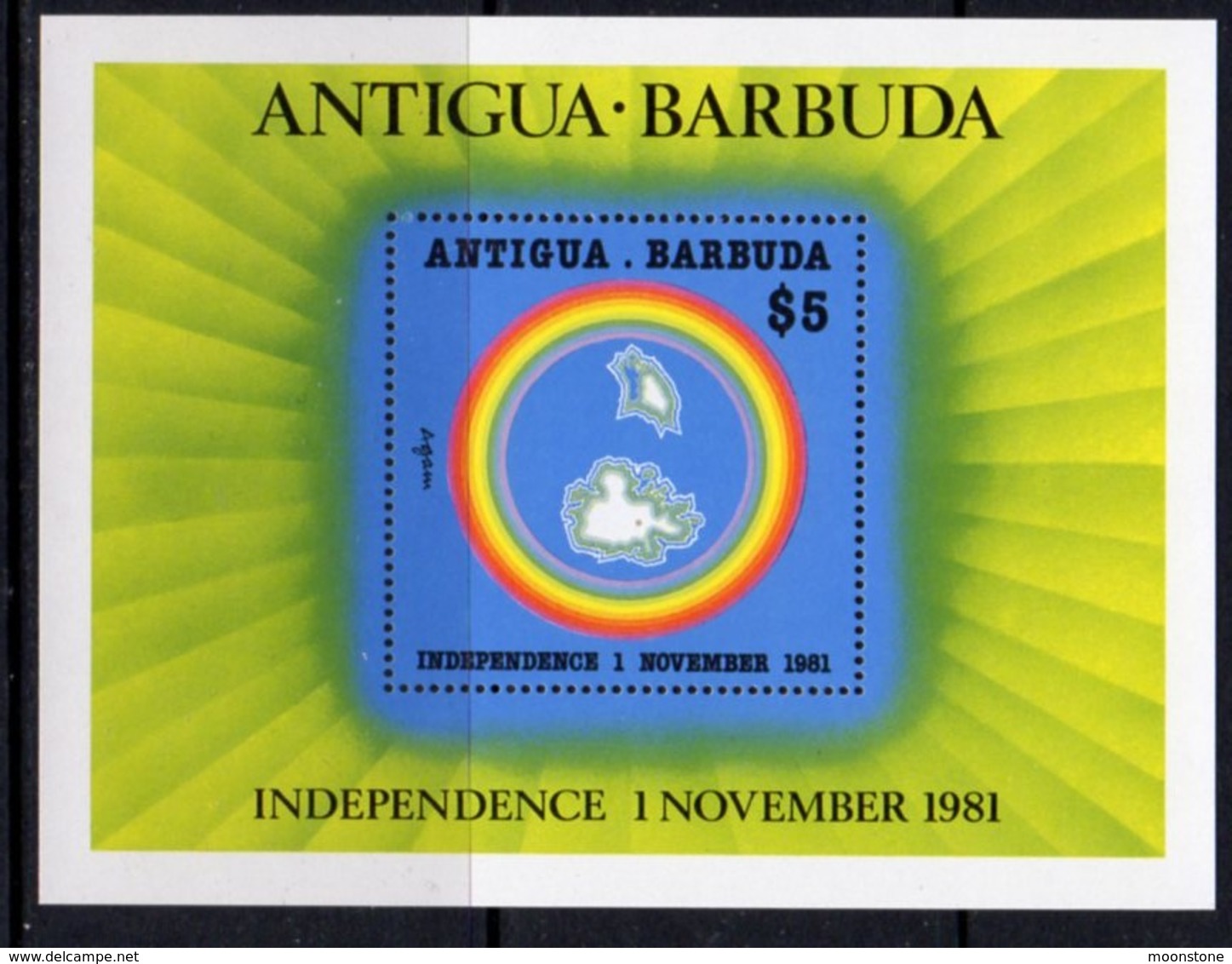 Antigua & Barbuda 1981 Independence MS, MNH, SG 722 - Antigua And Barbuda (1981-...)