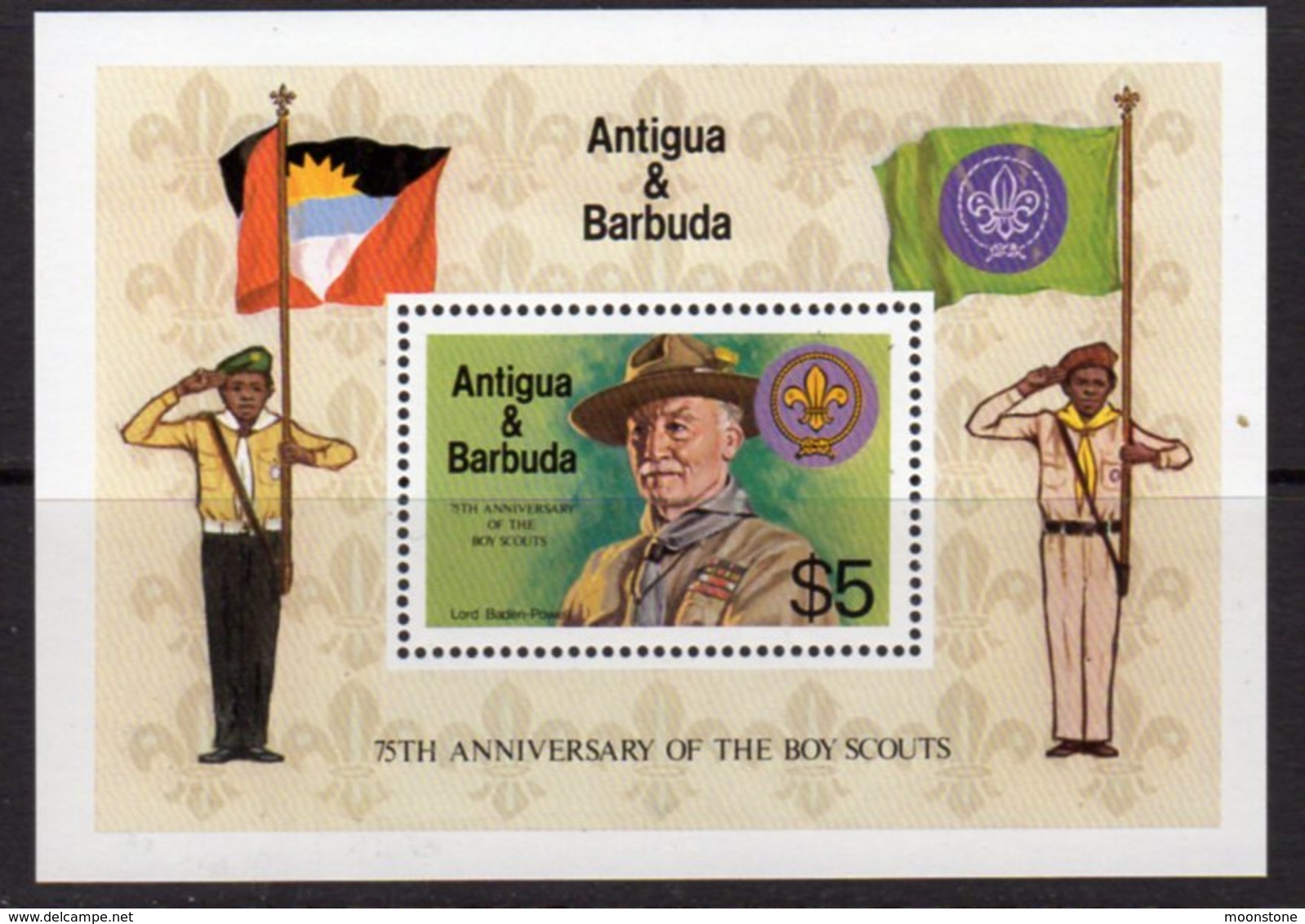 Antigua & Barbuda 1982 75th Anniversary Of Boy Scouts MS, MNH, SG 756 - Antigua And Barbuda (1981-...)