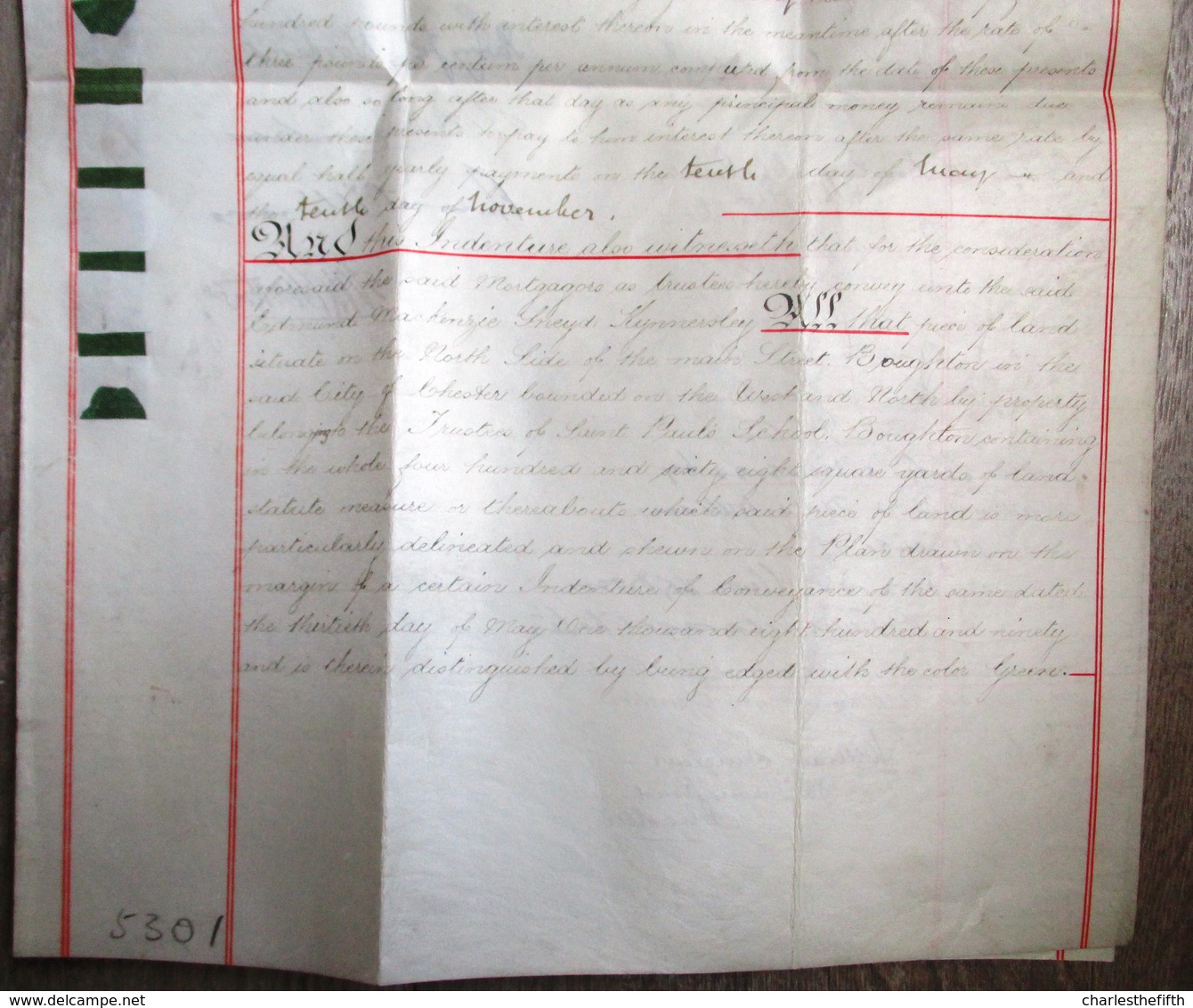 SUPERB MORTGAGE ** SOMMERSET - CHESTER 1896 - WOODCOCK - MACKENZIE KYNNERSLEY ** SEE SCANS PLEASE - Documentos Históricos