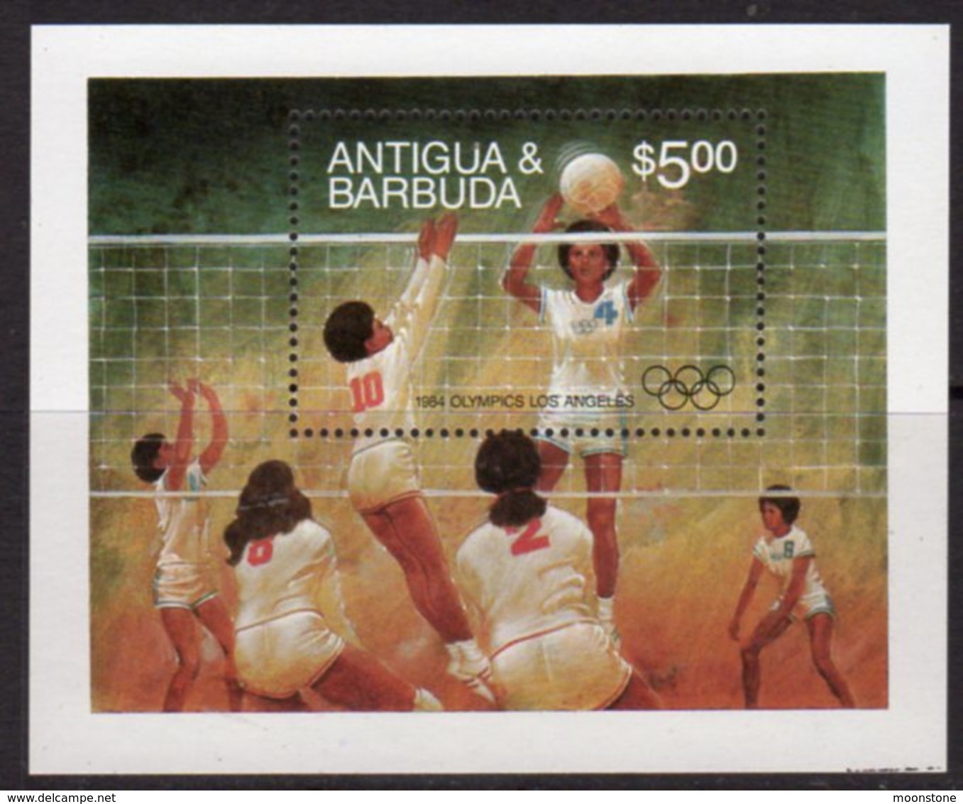 Antigua & Barbuda 1984 Olympic Games Volleyball MS, MNH, SG 829 - Antigua And Barbuda (1981-...)