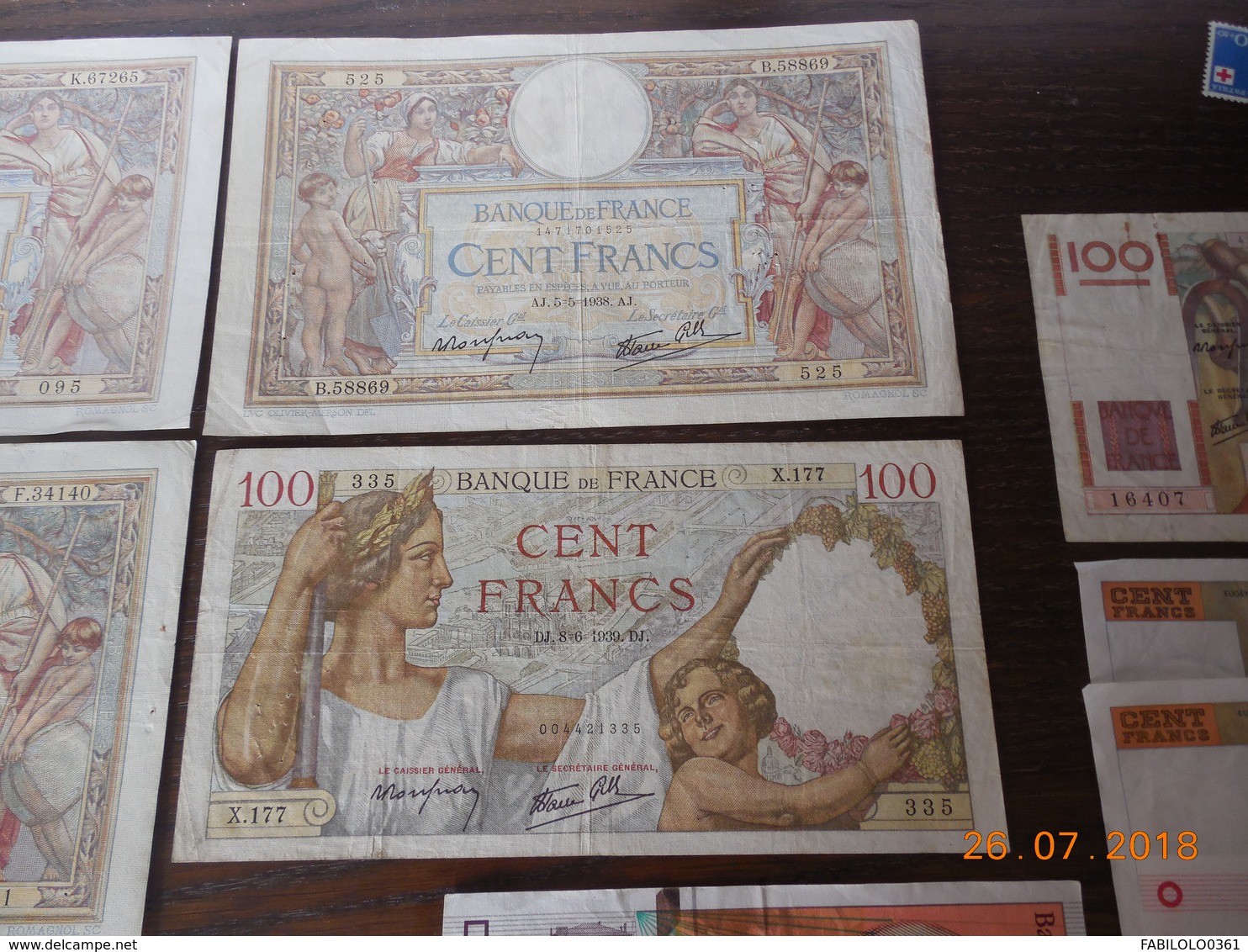 LOT De Billets De Banque Francais Et Quelques Allemands.. - Alla Rinfusa - Banconote