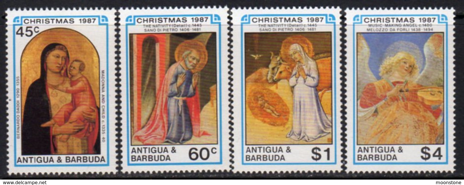 Antigua & Barbuda 1987 Christmas Set Of 4, MNH, SG 1144/7 - Antigua And Barbuda (1981-...)