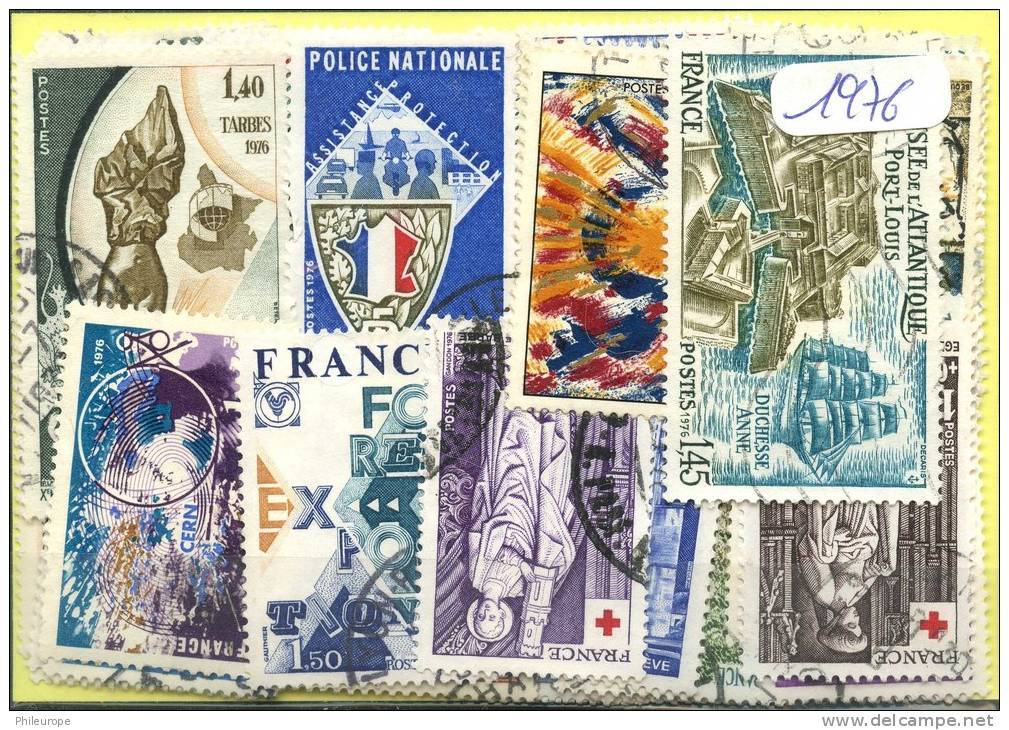 France  Années Completes (o) 1976 ( 52 Timbres) - 1970-1979