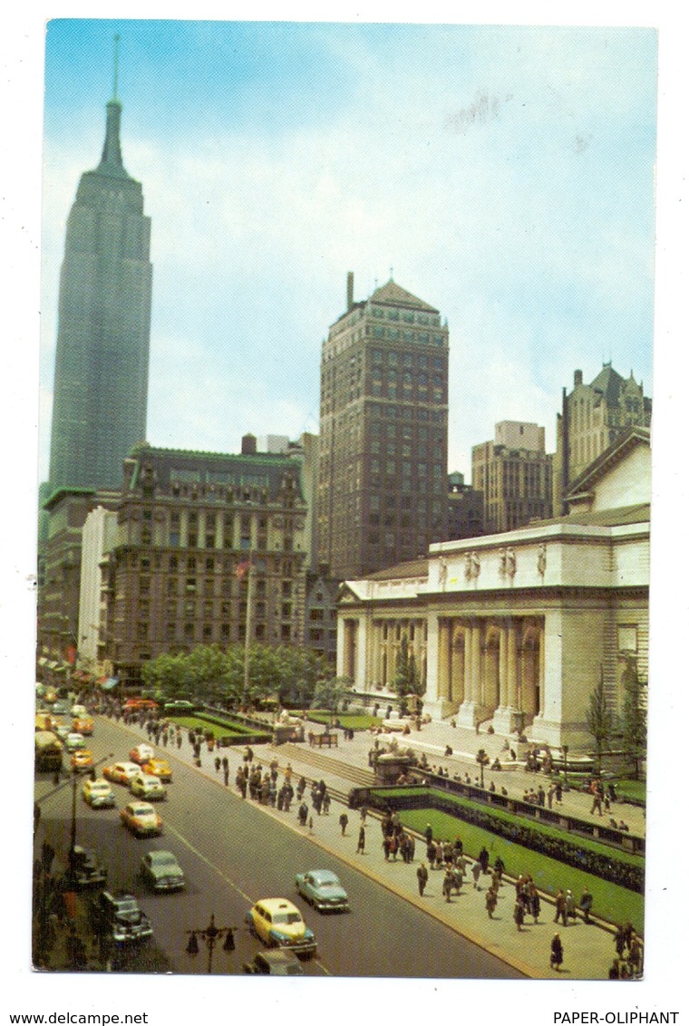 USA - NEW YORK - Public Library, 5th Av. - Enseñanza, Escuelas Y Universidades