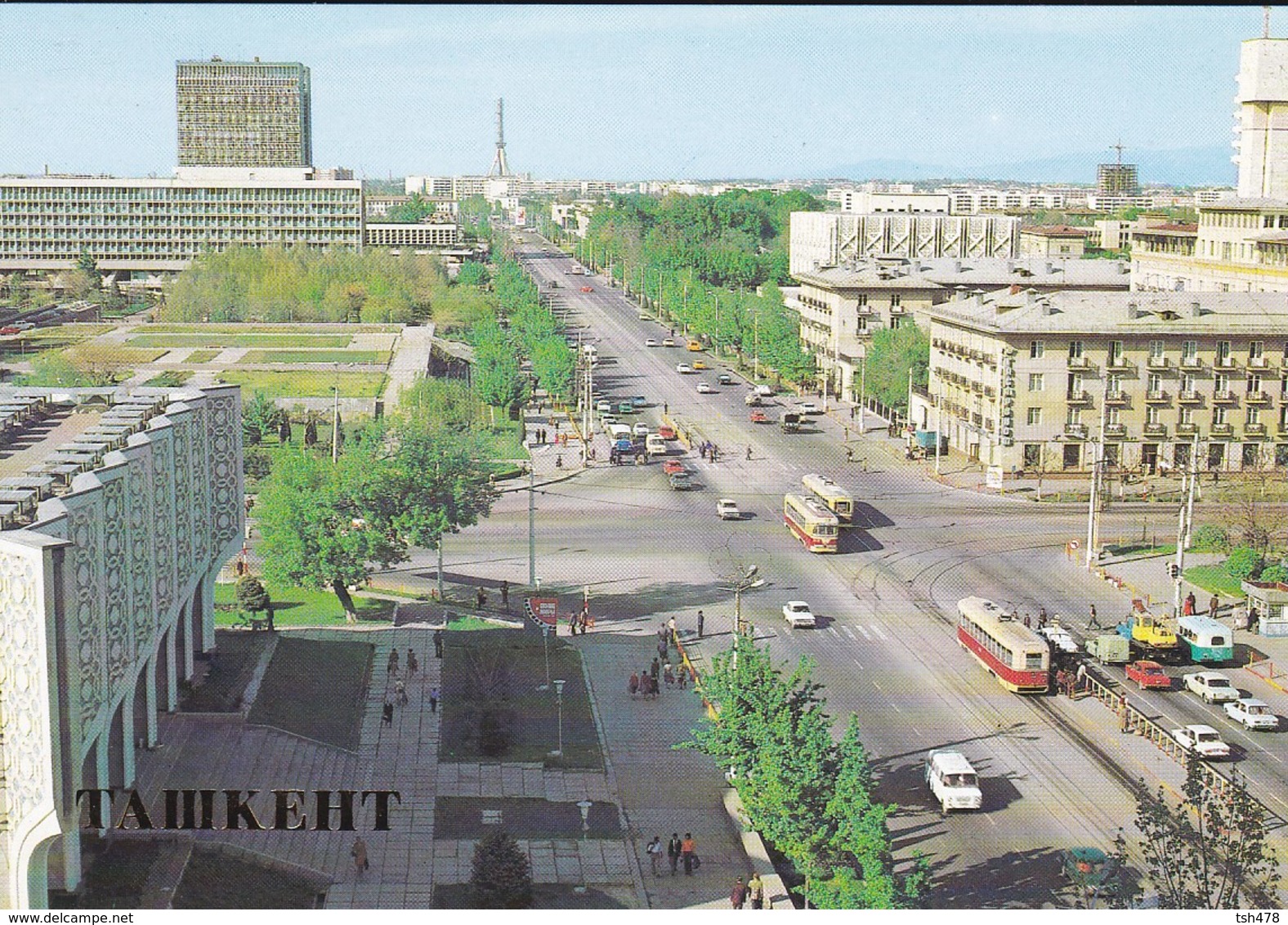 OUZBEKISTAN---capitale TASHKENT---lenin Prospekt--( Bus Tramway )--voir  2 Scans - Uzbekistan
