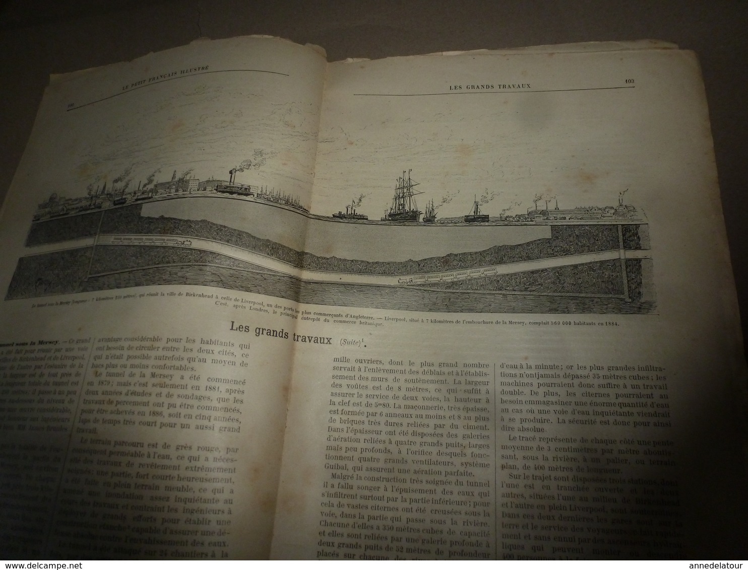 1890 Le Petit Français illustré:Pauvre poupée; Ancienne Université de Paris;Le venin de vipère;Tunnel sous la Mersey;etc