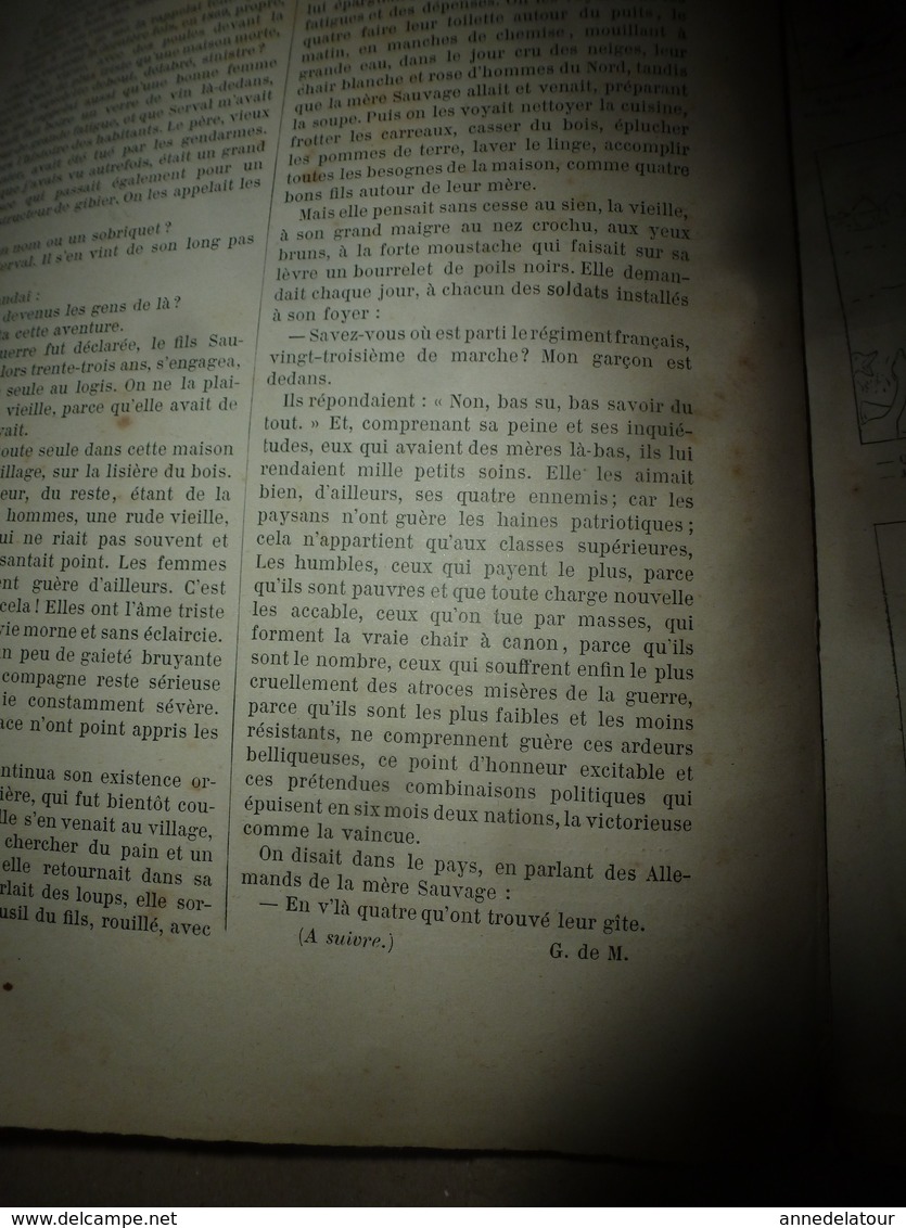 1890 Le Petit Français illustré:Les bienfaits de l'association de végétaux ;Vercingétorix ; Les animaux utiles ; etc