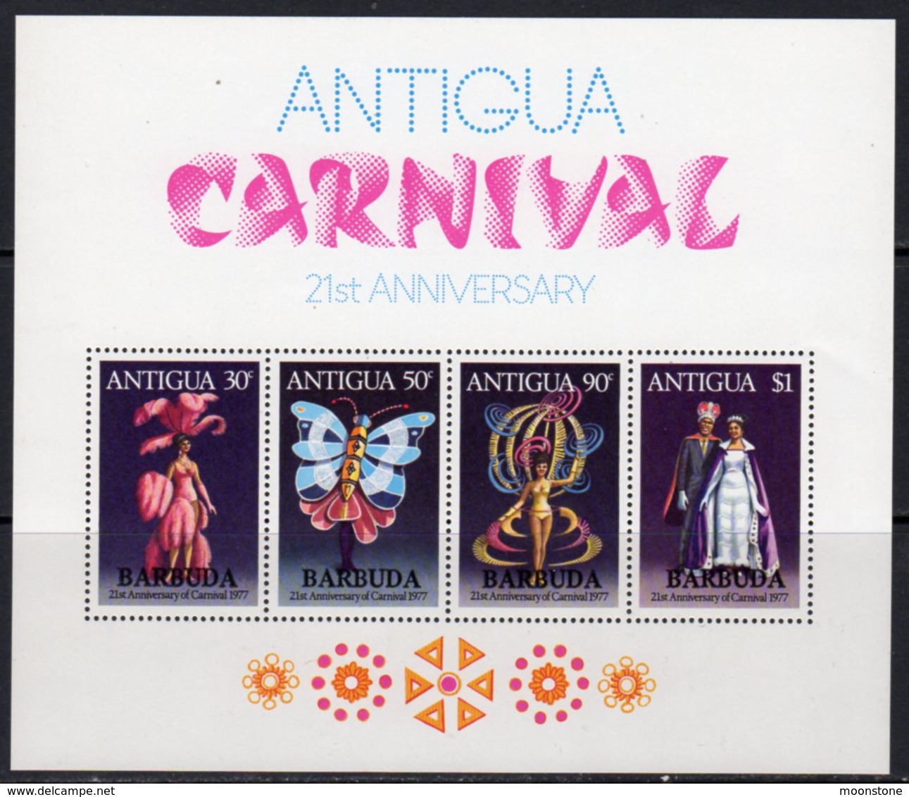 Barbuda 1977 Carnival MS, MNH, SG 344 - Antigua And Barbuda (1981-...)