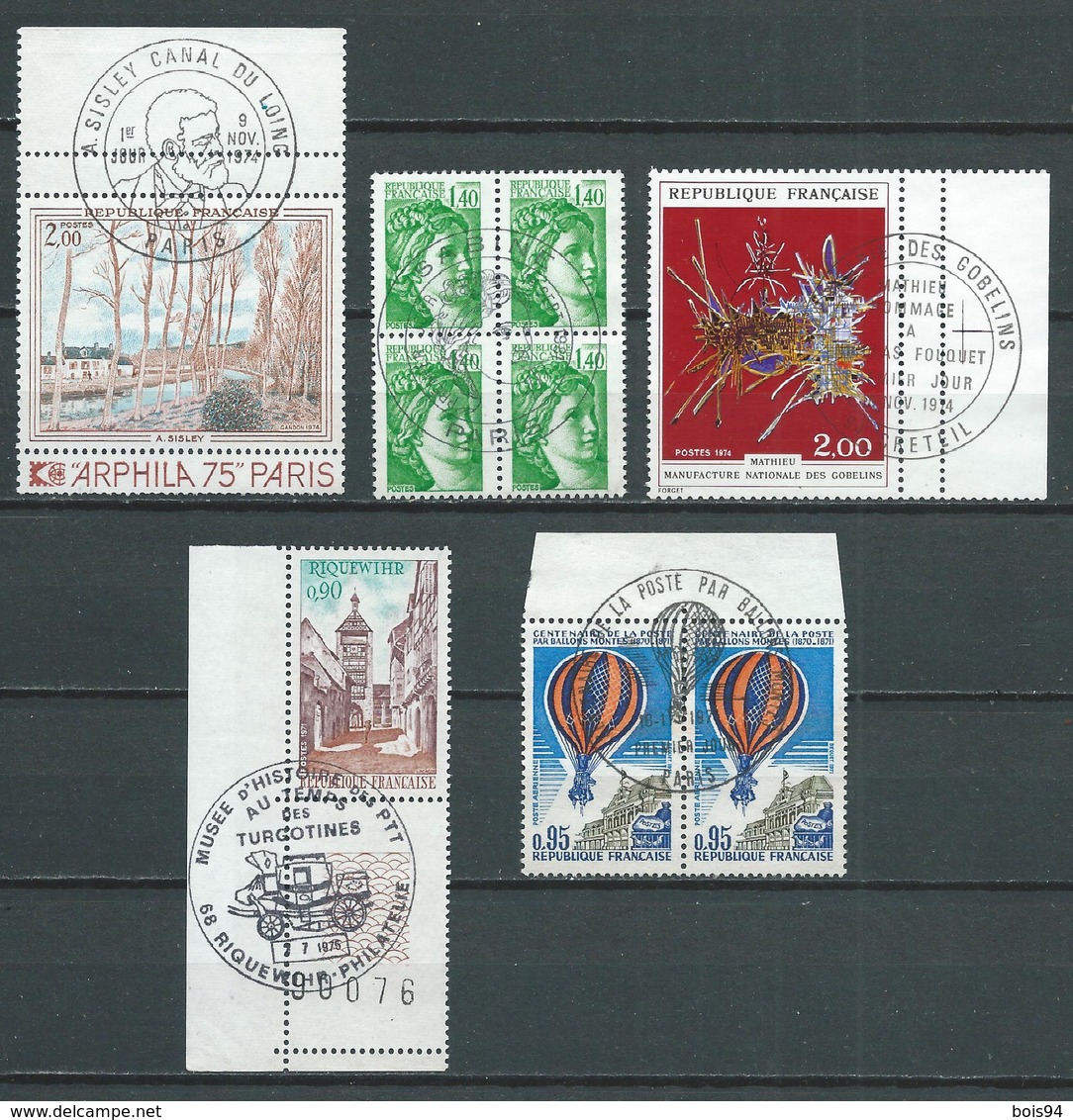 FRANCE. Lot De Timbres Oblitérés. Oblitérations Choisies. - Oblitérés