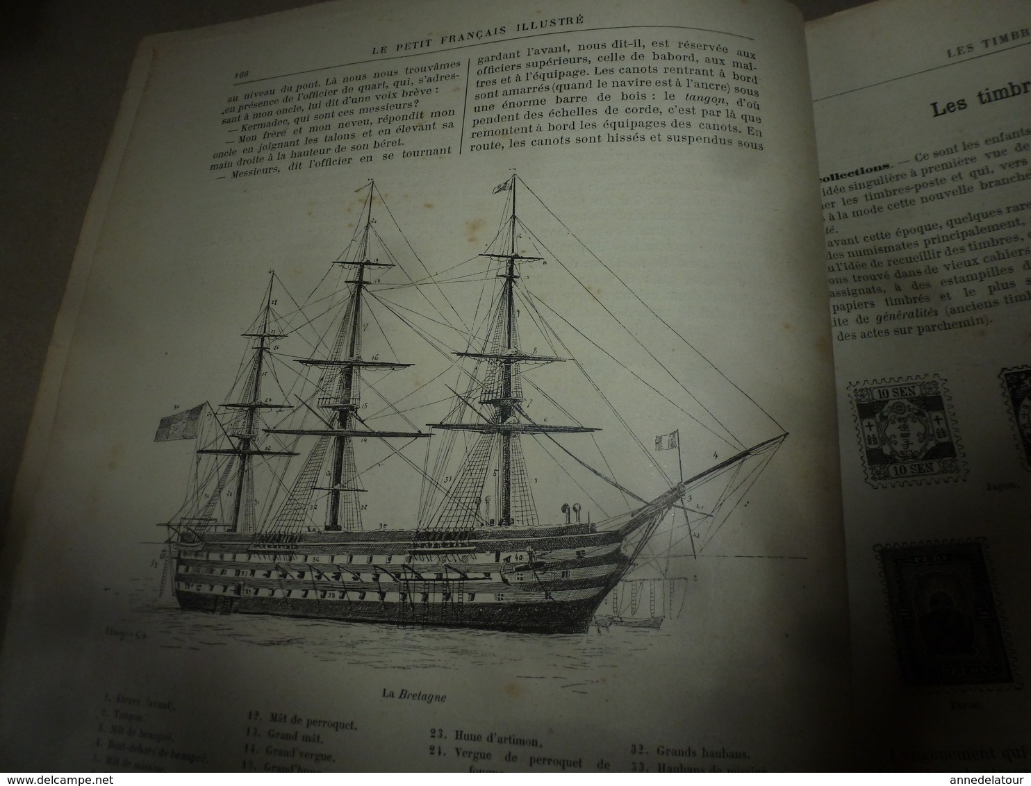 1890 Le Petit Français Illustré:A Bord De LA BRETAGNE Avec Kermadec;Charles-Quint Le Français;Phare De L'ïle De Ré; Etc - 1850 - 1899